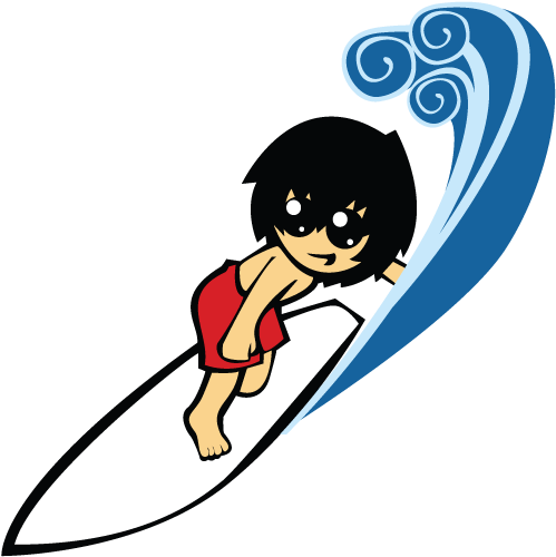 Surfs Up - Cartoon (600x600)
