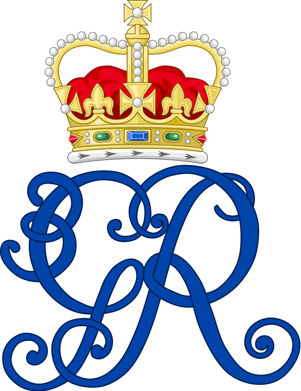 Open - King George Iii Royal Monogram (1000x1299)