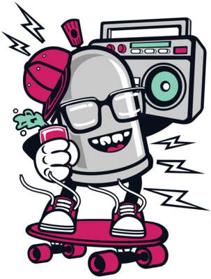 Boombox Cartoon (500x500)