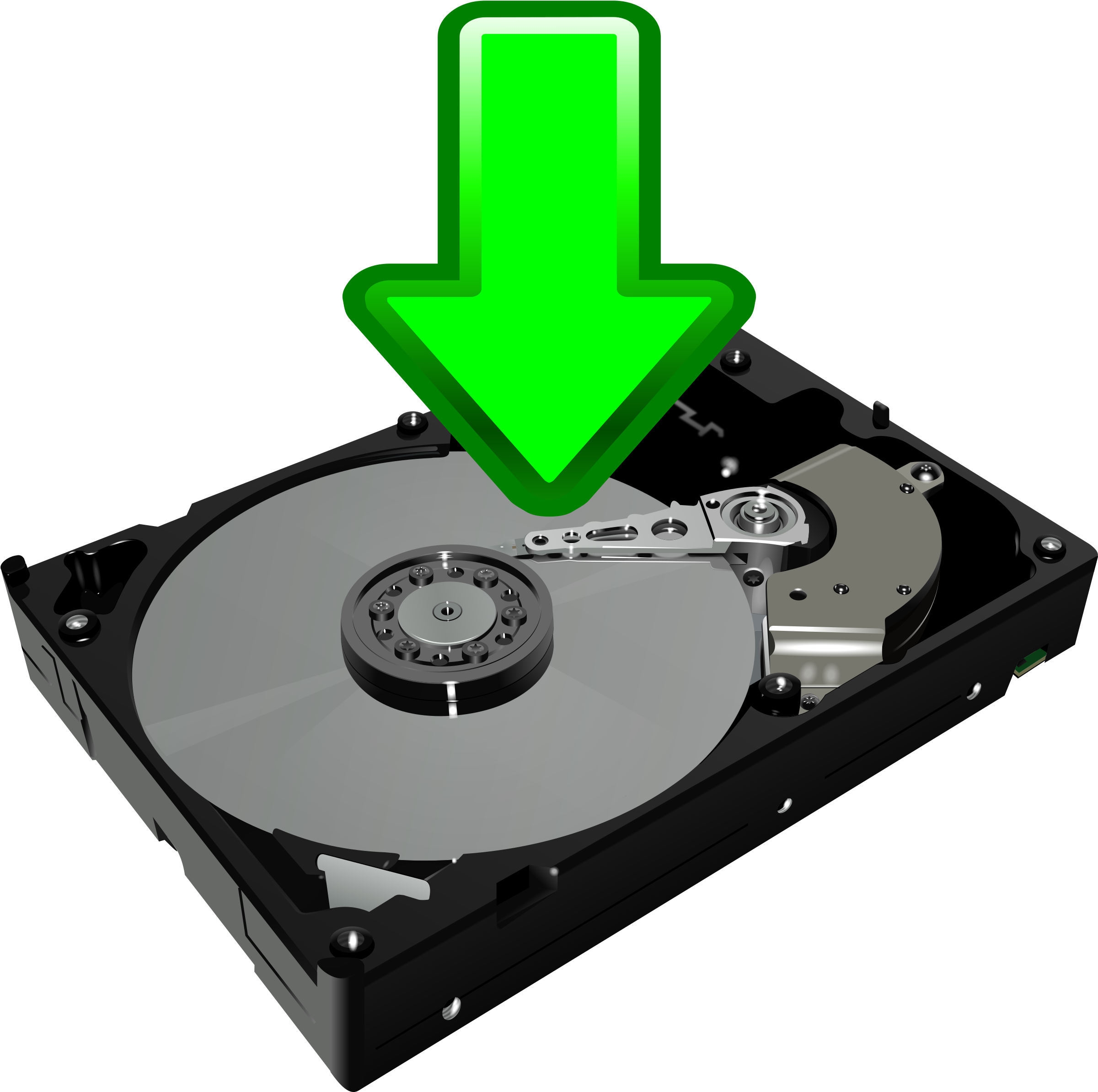 Icon Hdd - Data Storage Clipart (2400x2400)