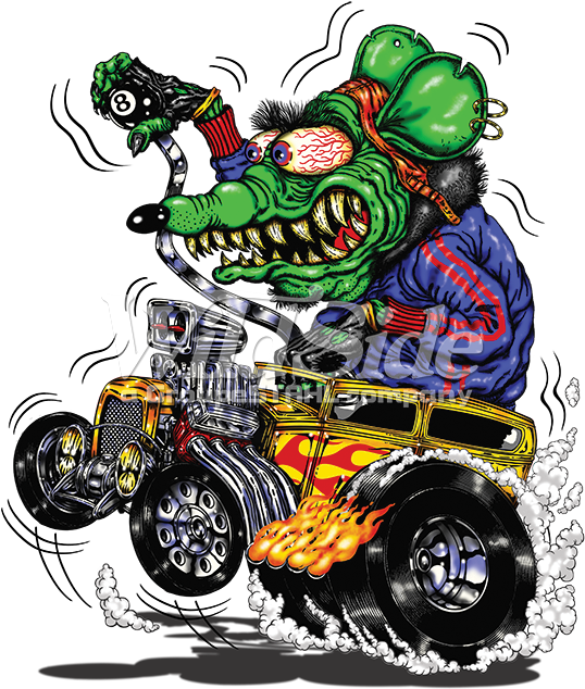 Stock Transfer - Sweatshirt Rat Hot Rod Comic Pullover Classic Car Kustom (675x675)