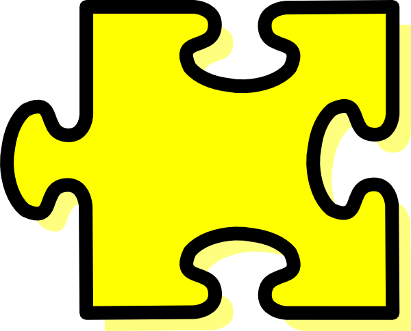 Puzzle Pieces Outline (600x484)