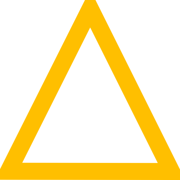 Yellow Triangle Png (600x600)