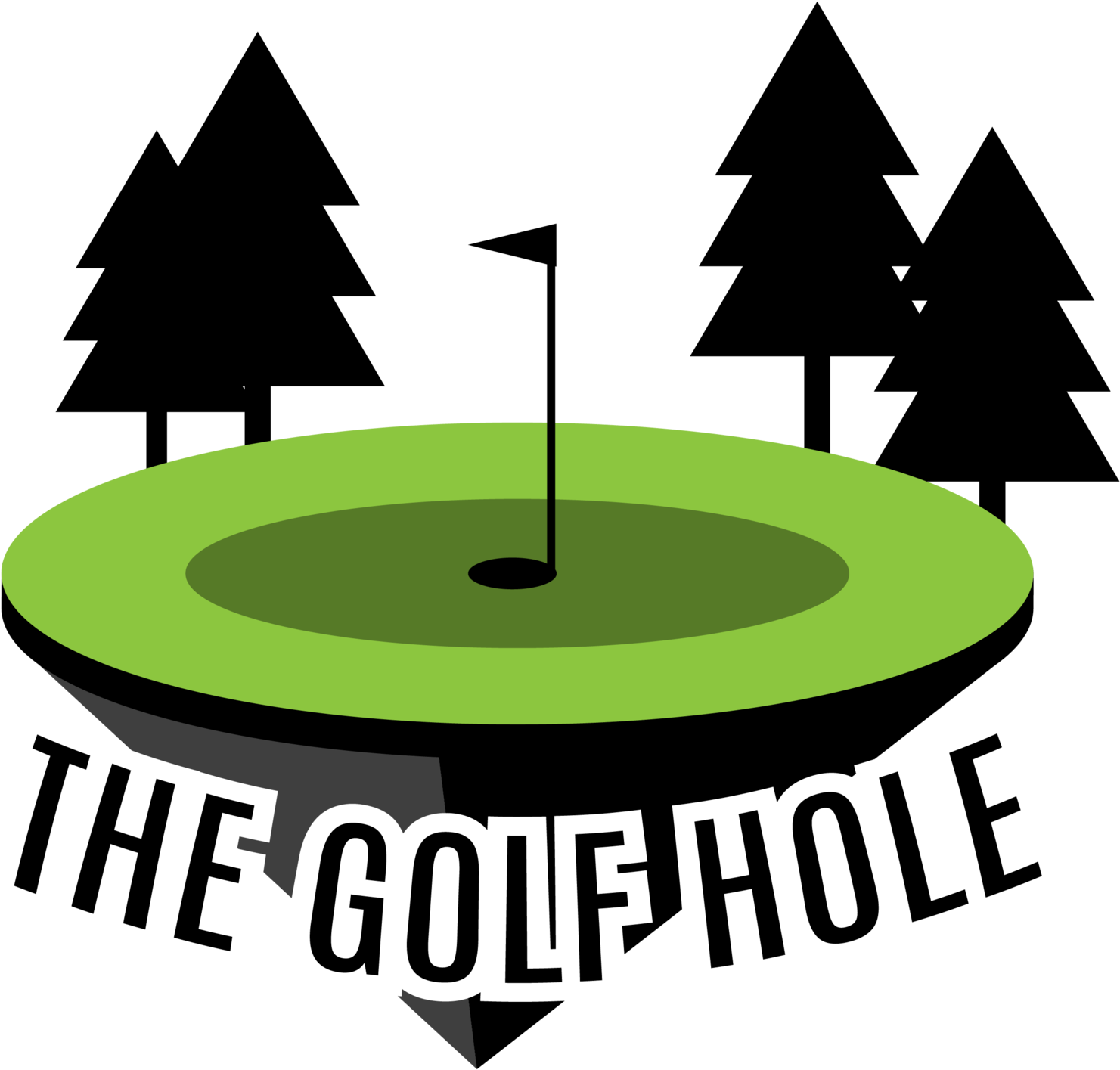 The Golf Hole - Illustration (1500x1424)