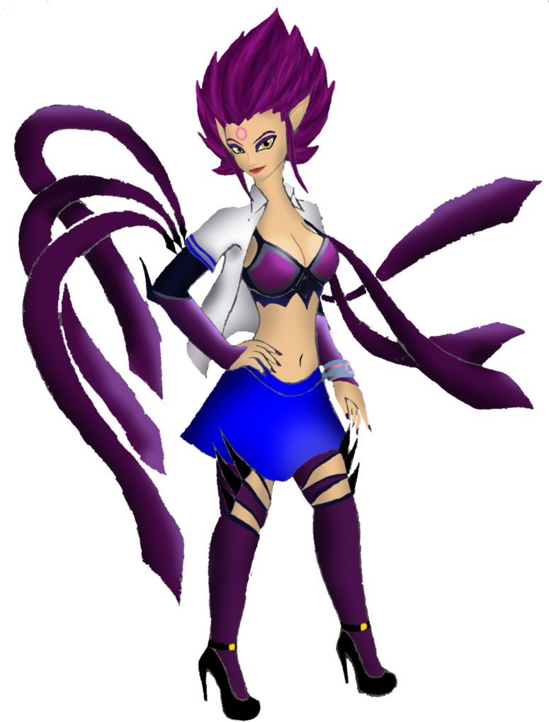 Evelynn In School Uniform Render By Hiccelsa32 - Rendering (774x1032)