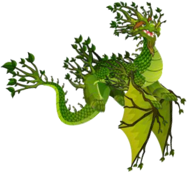 Deep Forest Dragon 3d - Illustration (396x399)