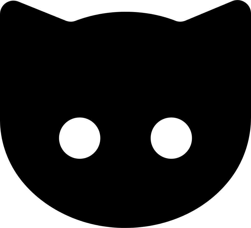 Cat Black Face Comments - Icono Gato Negro (980x890)