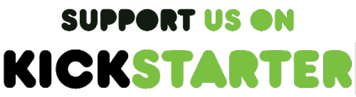 Connect With Us @ - Support Us On Kickstarter Vector (700x192)