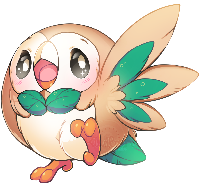 Rowlet Fan Art (809x747)