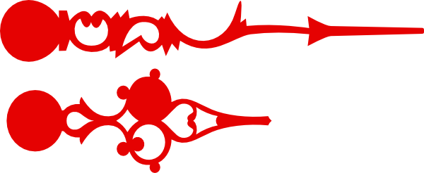 Clock Hands Clip Art (600x246)