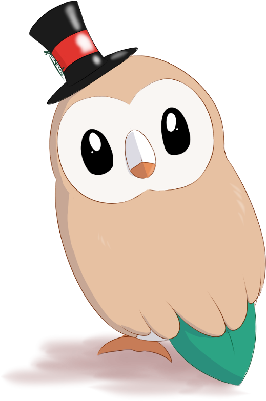 Wallpapers Pokemon Rowlet Evolution Gallery - Cartoon (700x817)