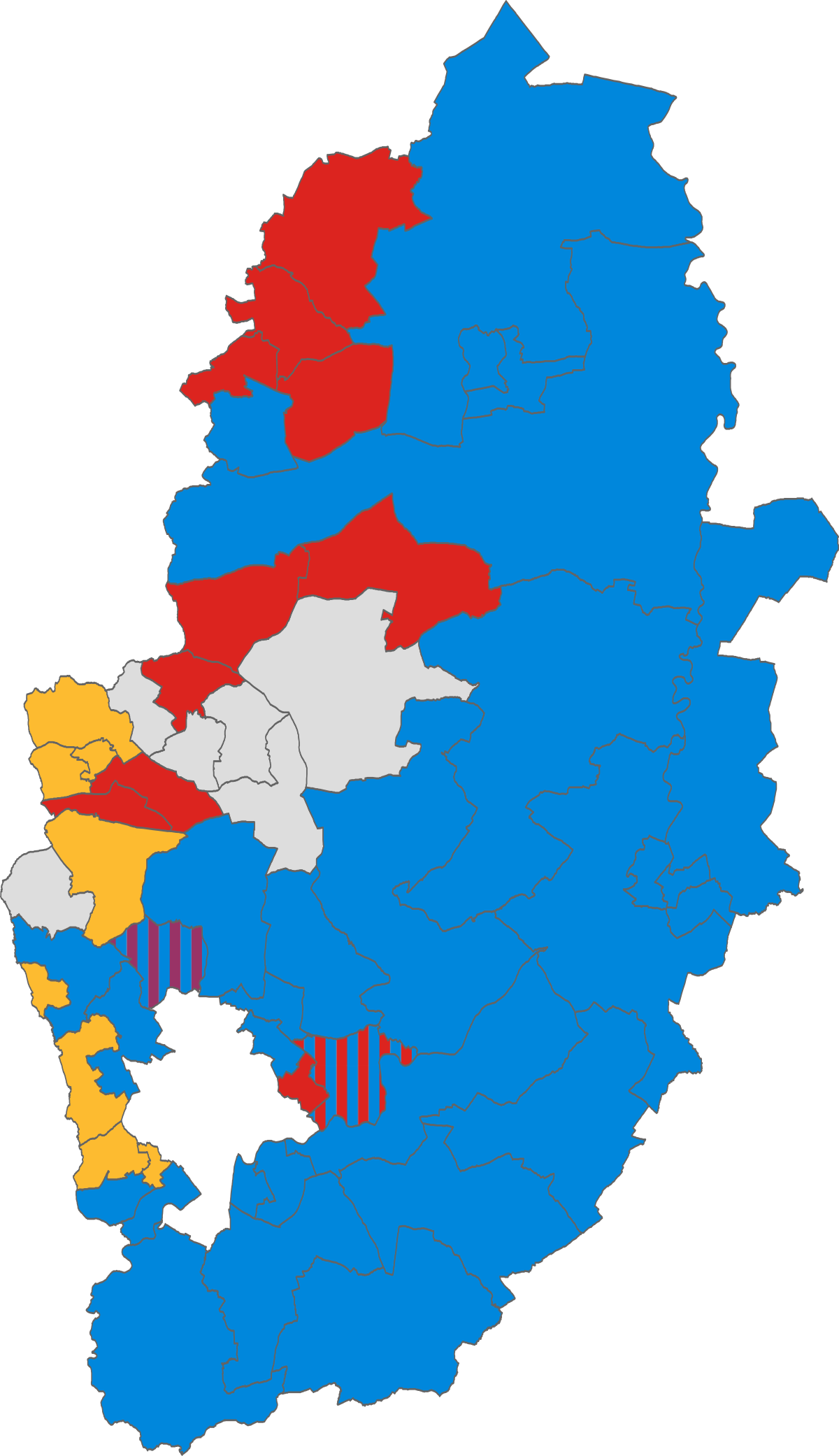 Nottinghamshire Map (1200x2082)