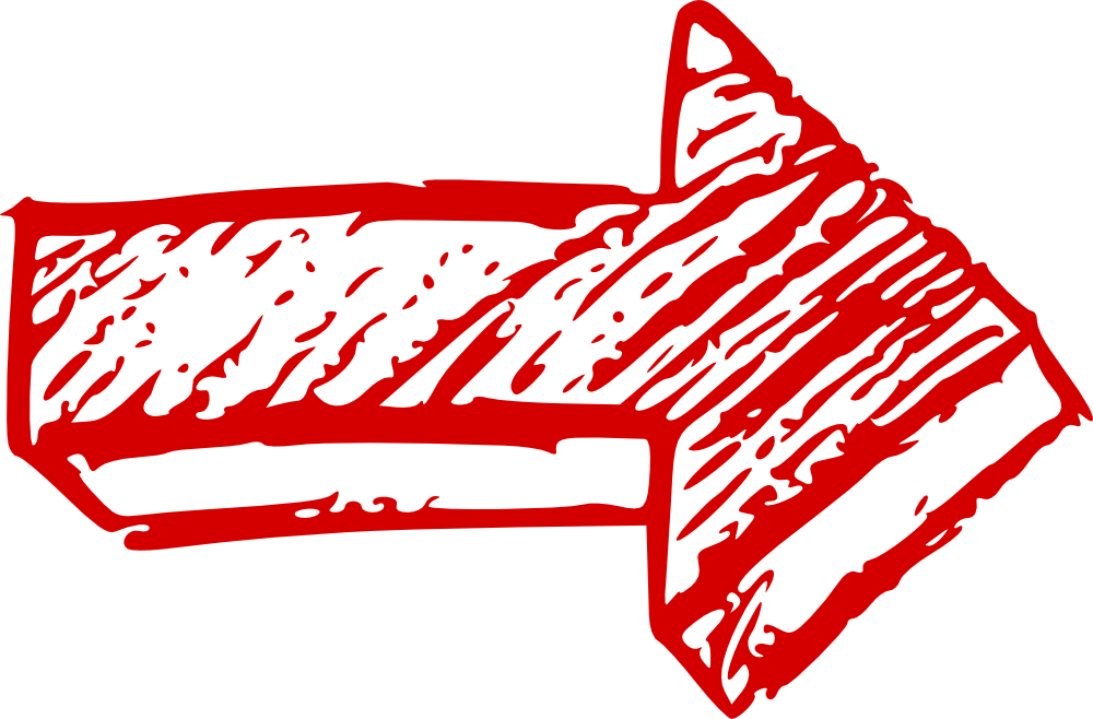 Free Download - Red Hand Drawn Arrows (1000x658)