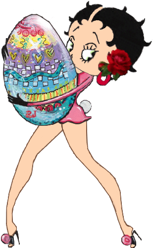 Betty Boop Easter - Cartoon (434x607)