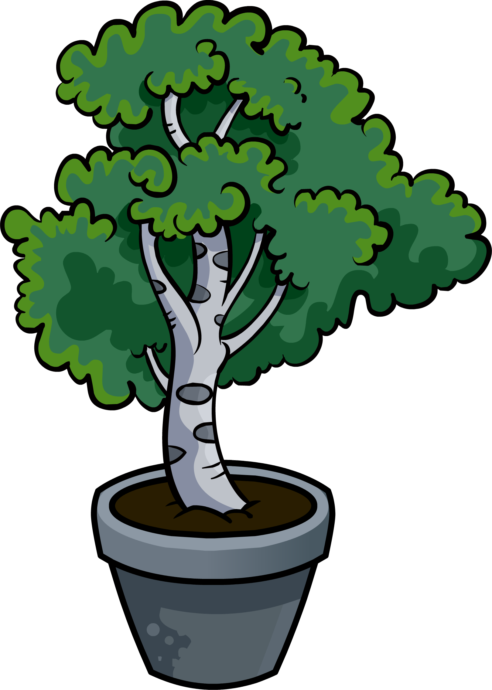 Potted Tree - Clubpenguin Trees (1620x2273)