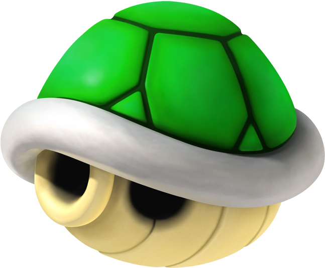 Green Shell - Koopa Shell (656x550)