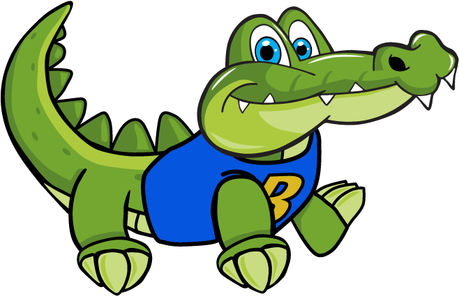 Gator Crawling - Cartoon (720x720)