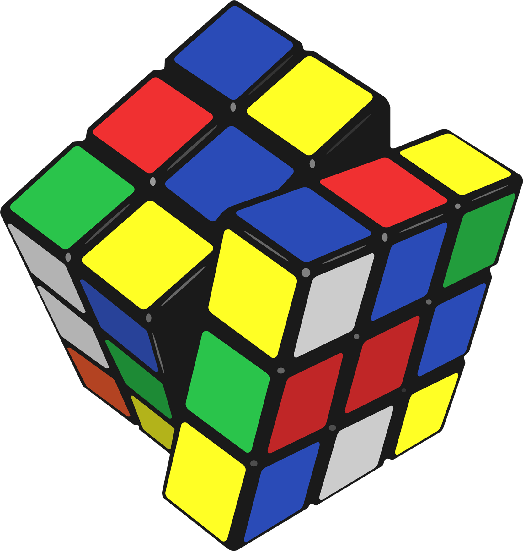 An Academic Community - Rubik's Cube Transparent Background (1826x1920)