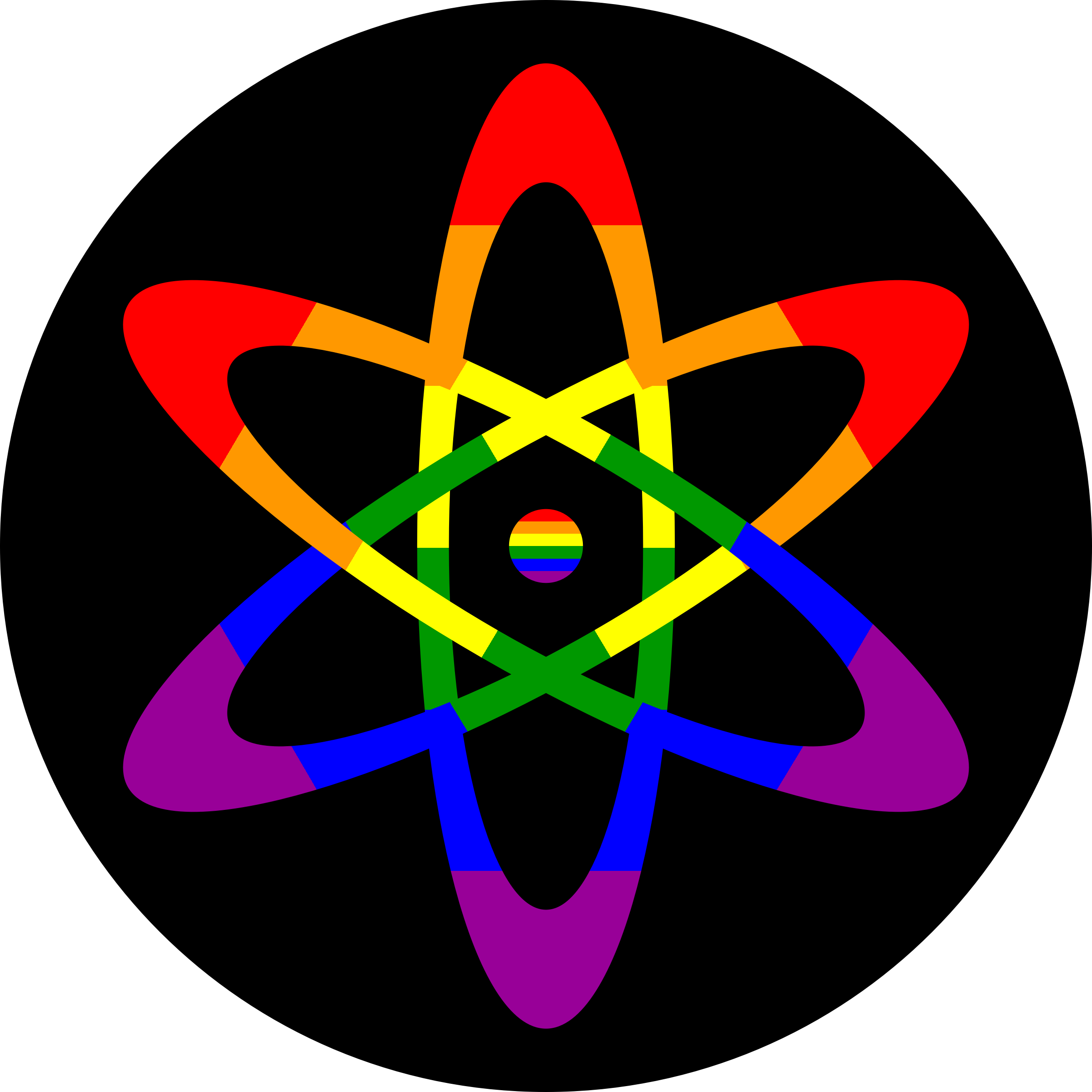 Big Image - Atomic Model Clip Art (2400x2400)