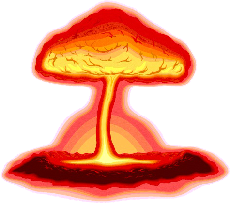 Atomic Explosion Png File - Nuclear Bomb (500x449)
