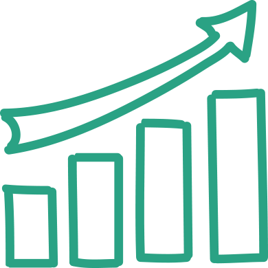 Graph, Chart, Sales, Increase, Frameworks For Systematic - Growth Chart Png (390x390)