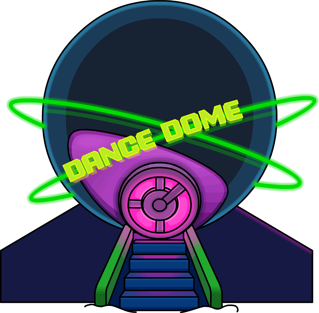 Future Party Dance Dome Exterior - Graphic Design (1073x1053)