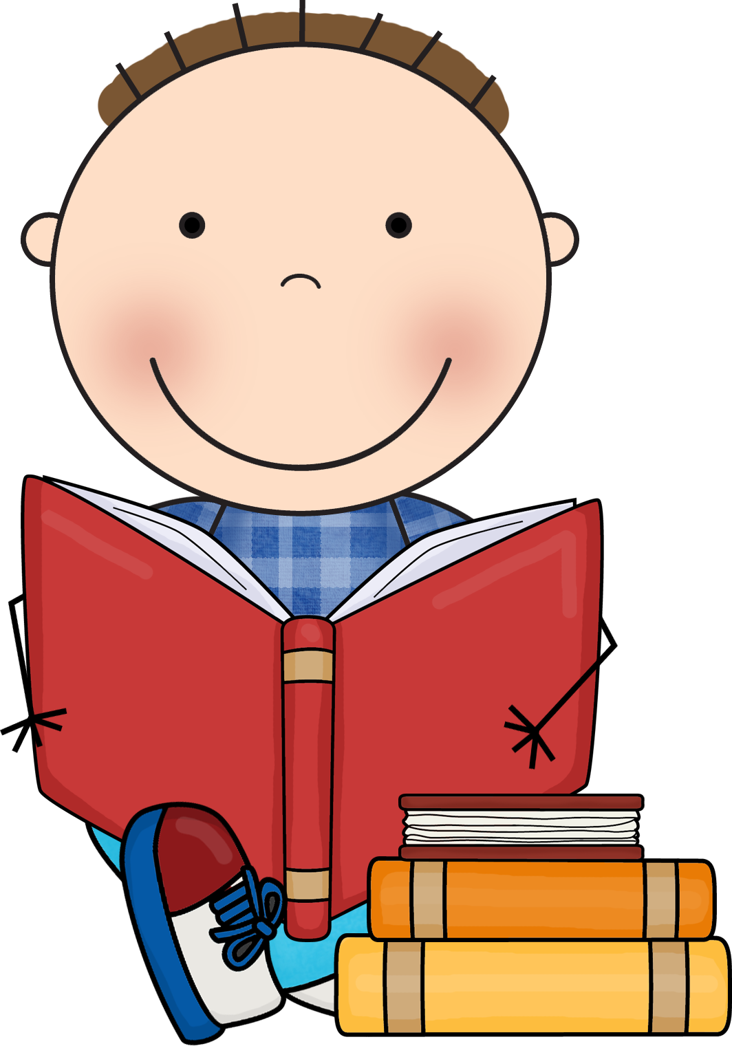 Scrappin Doodle Clipart Reading (1064x1521)