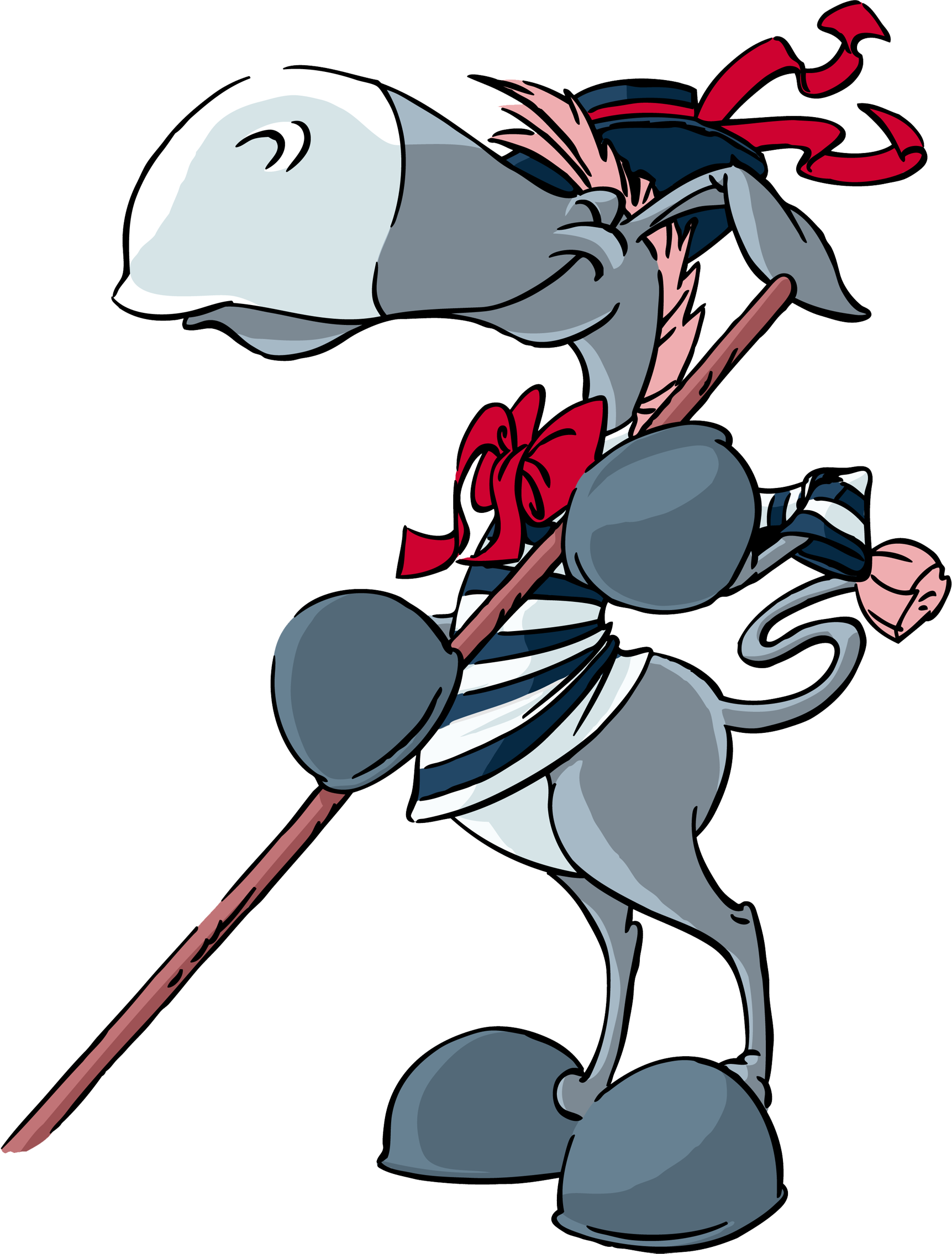 Cartoon Donkey (1723x2269)