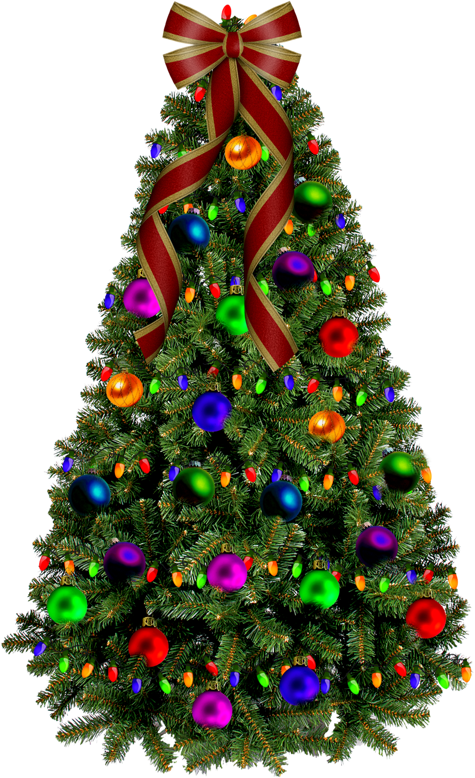 Christmas Tree Rectangle Car Magnet (977x1600)