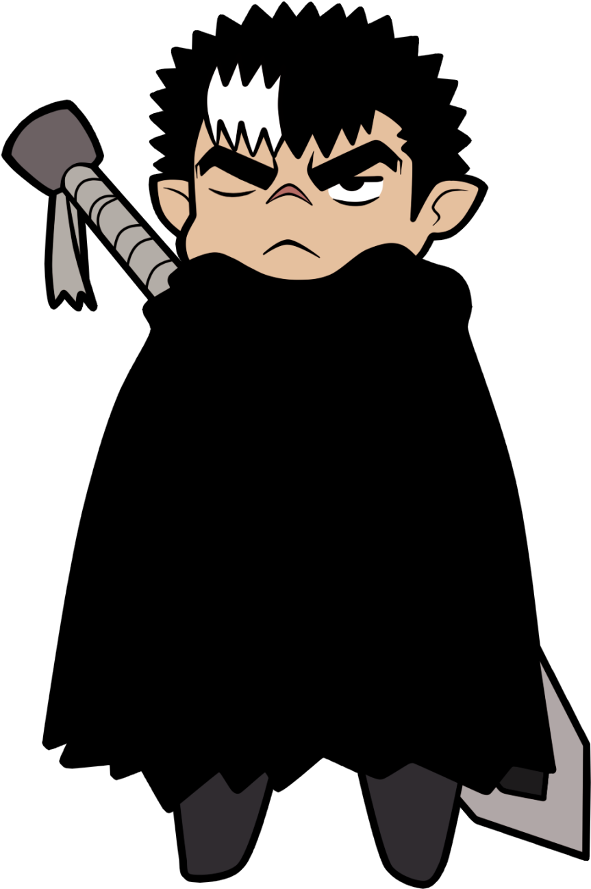 “ The Smallest Swordman - Berserk Drawing (1280x1331)