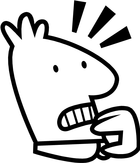 Perhaps - Uneasy Clipart (496x568)
