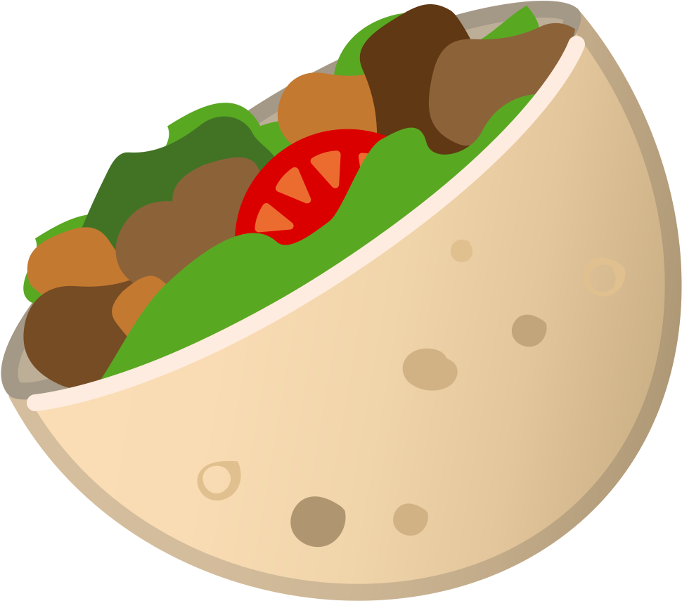 Stuffed Flatbread Icon - Food (1024x1024)
