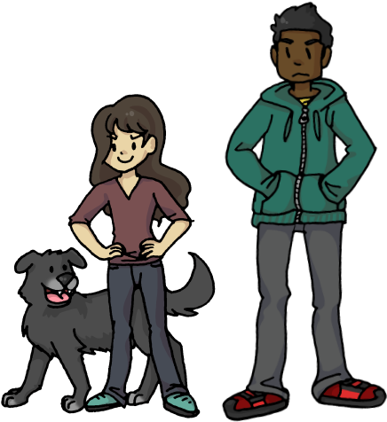 Dog - Cartoon (450x488)