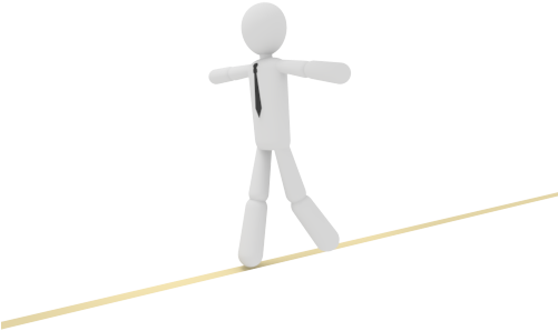Balancing Act Clipart - Illustration (500x350)