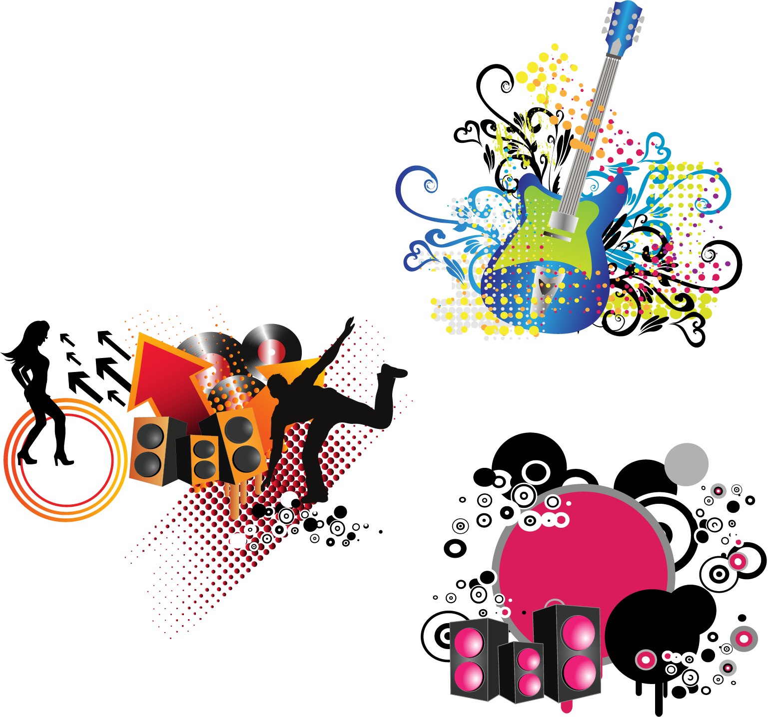 Musical Note Clip Art - Music Elements (1567x1436)