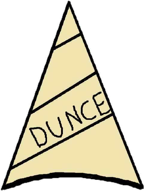 Pin Dunce Cap Clip Art - Dunce Hat (702x763)