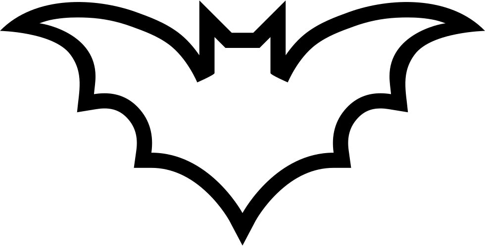 Bat Outline Comments - Bat (980x498)