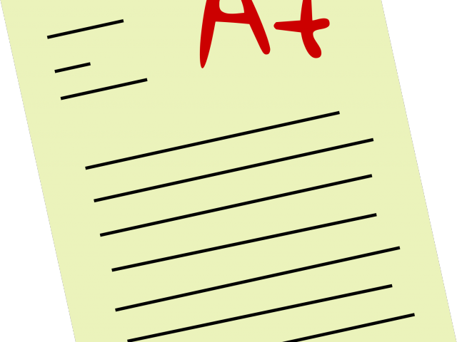 Exam Grades Cliparts - Portable Network Graphics (640x480)
