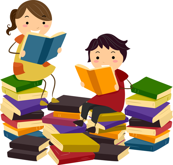 Study English Online - Reading Clip Art (600x572)