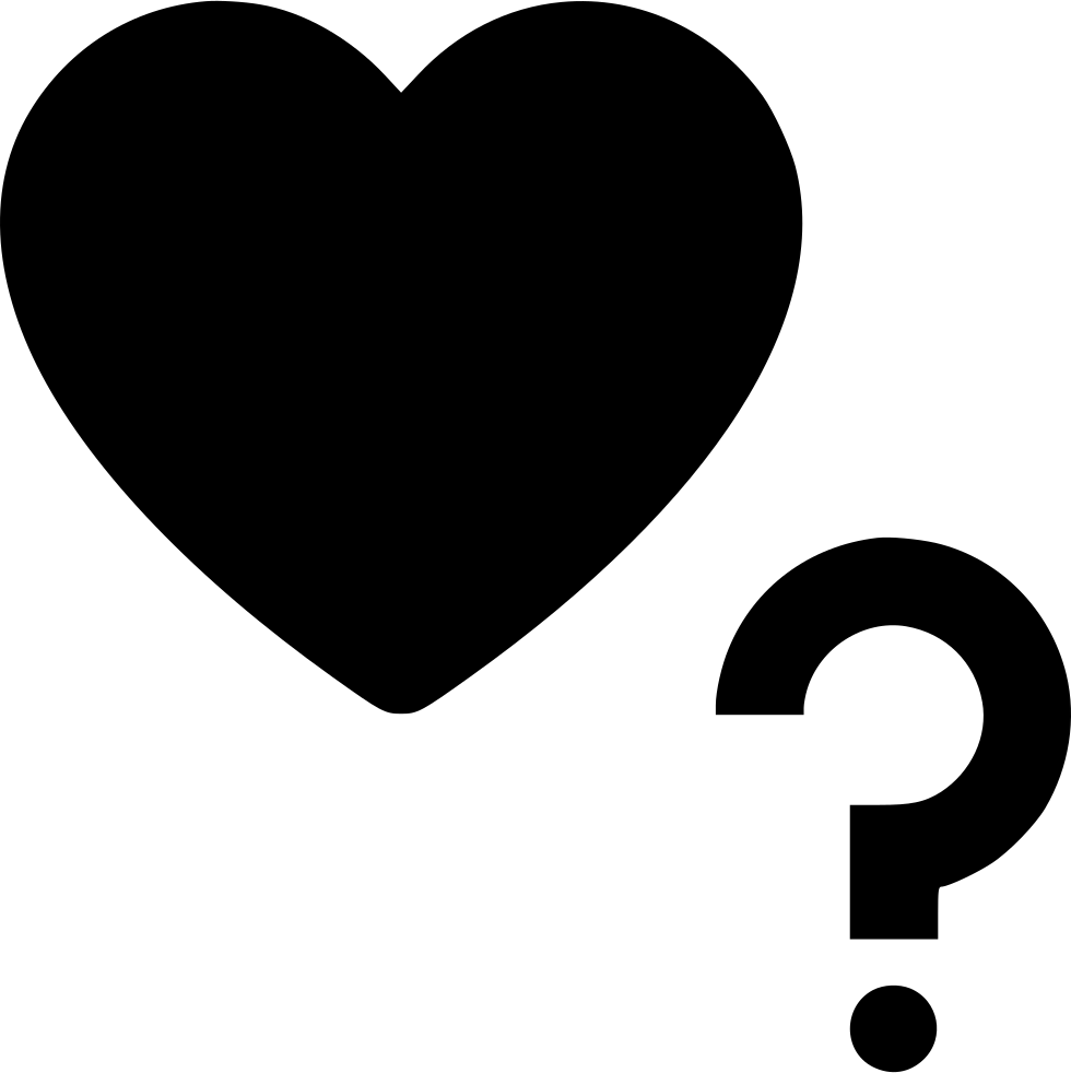 Heart Question Mark Comments - Heart (980x982)