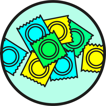 How To Use Condoms - Circle (357x358)