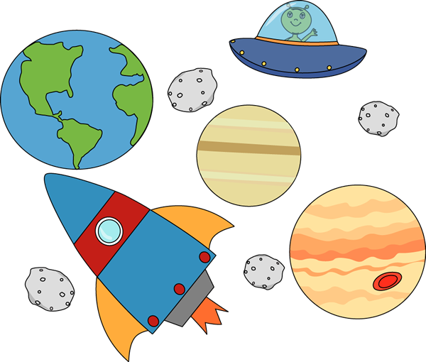 Planets Clip Art - Clip Art Outer Space (600x510)