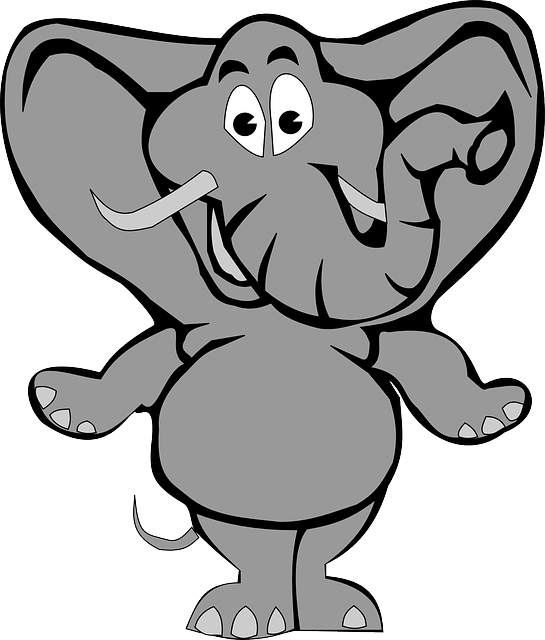Elephant-159987 - Peanut Jokes (545x640)