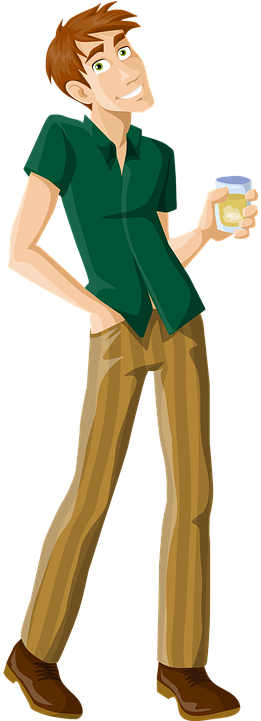 Explore Vector Graphics, Vector Vector, And More - Person Drinking Png (360x720)