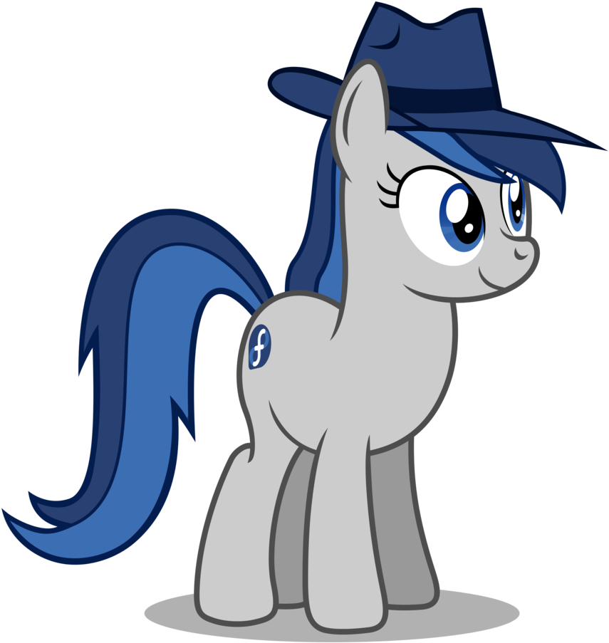 My Little Linux - Fedora Pony (870x918)