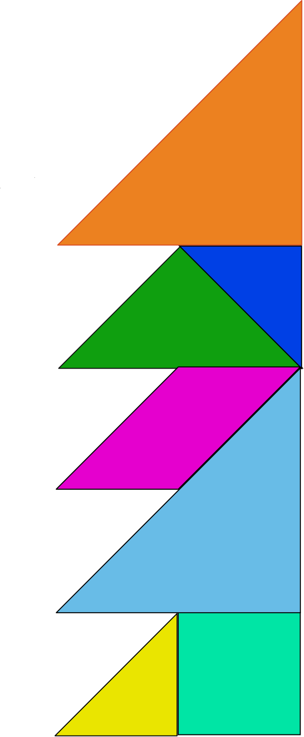 Printable Tangram Puzzles Shape - Tangram (900x2182)