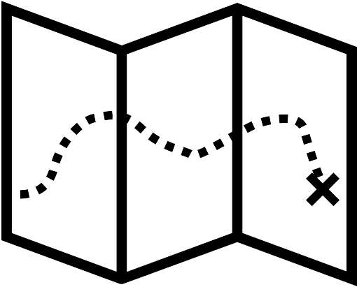 Visit Asu - Folded Map Icon (544x458)