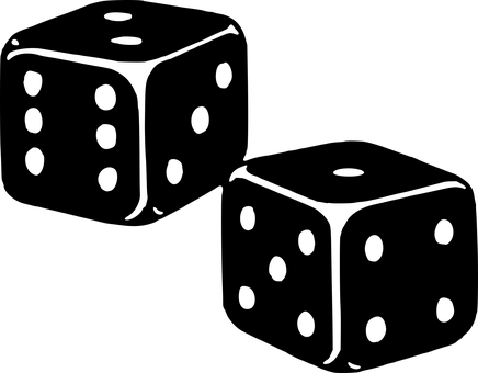 Cube Cubic Dice Die Gambling Game Pips Dic - Dice Vector (436x340)