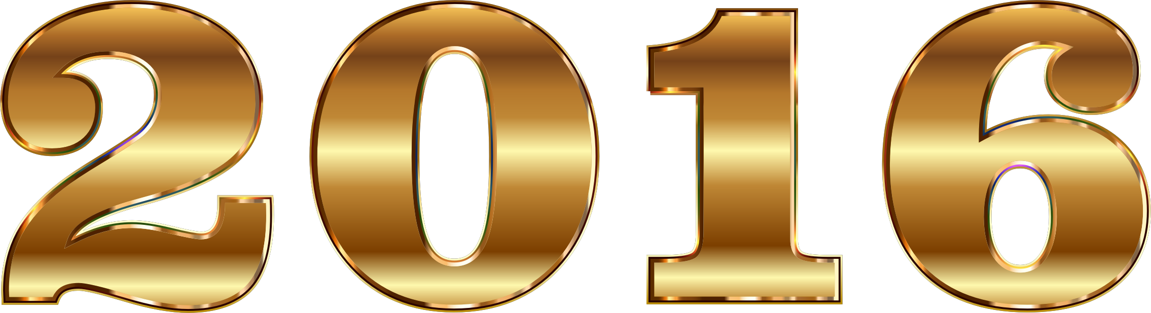 2016 Typography 11 - 2016 Clipart (2270x618)