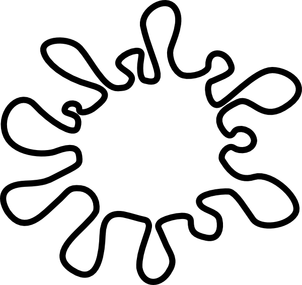 Color Splash Coloring Page (600x566)